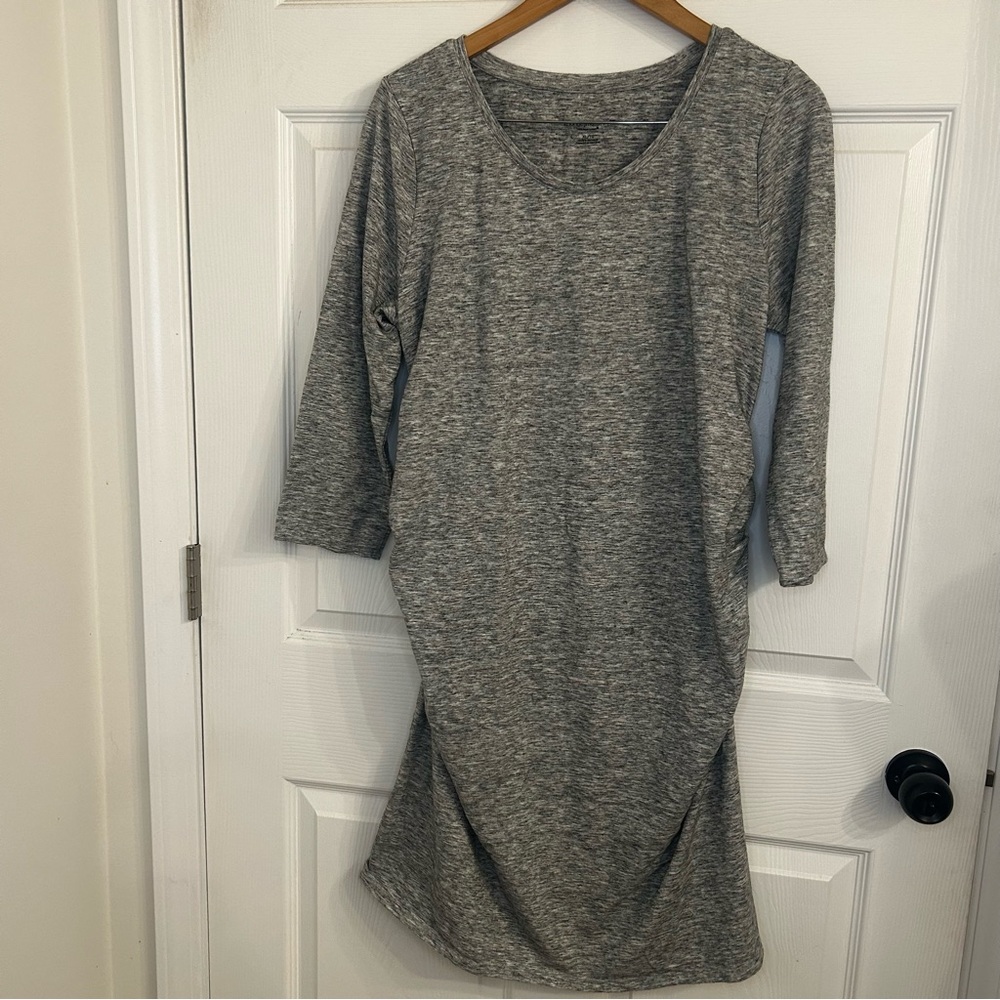 Liz Lange Heather Gray Long Sleeve Dress